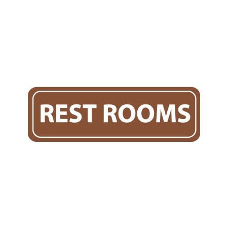 National Marker Co Architectural Sign - Rest Rooms AS55